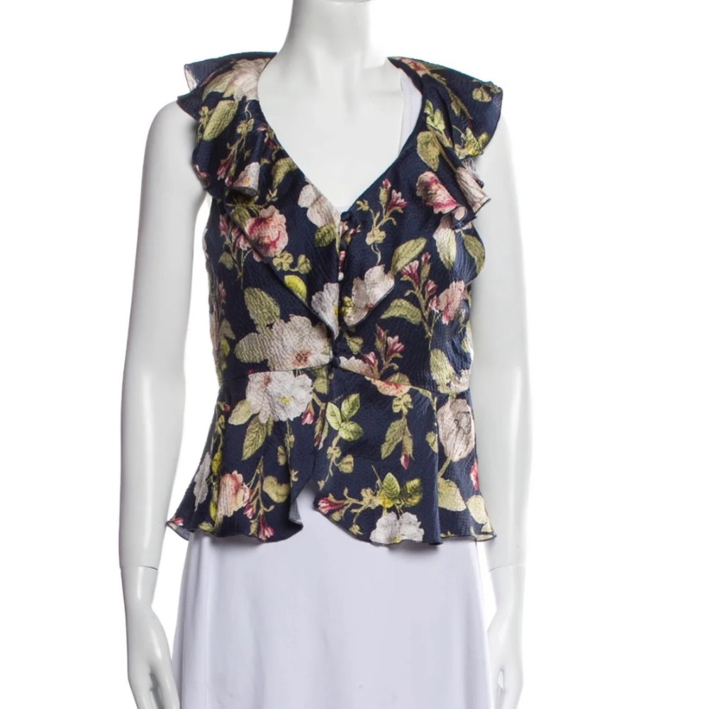 Alice + Olivia | Silk Floral top
